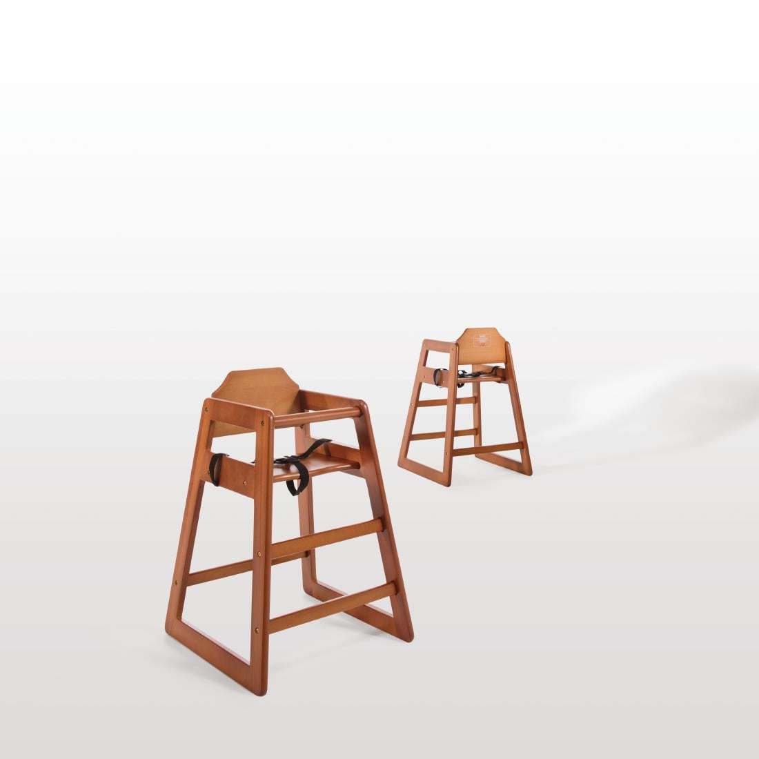 Bolero Wooden High Chair Dark Wood Finish • PAS-DL901