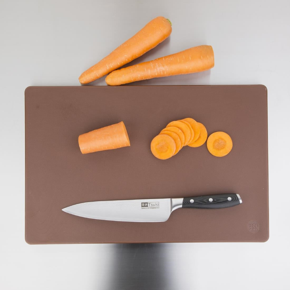 Hygiplas Extra Thick Low Density Chopping Board Brown - 450x300x20mm • PAS-DM003
