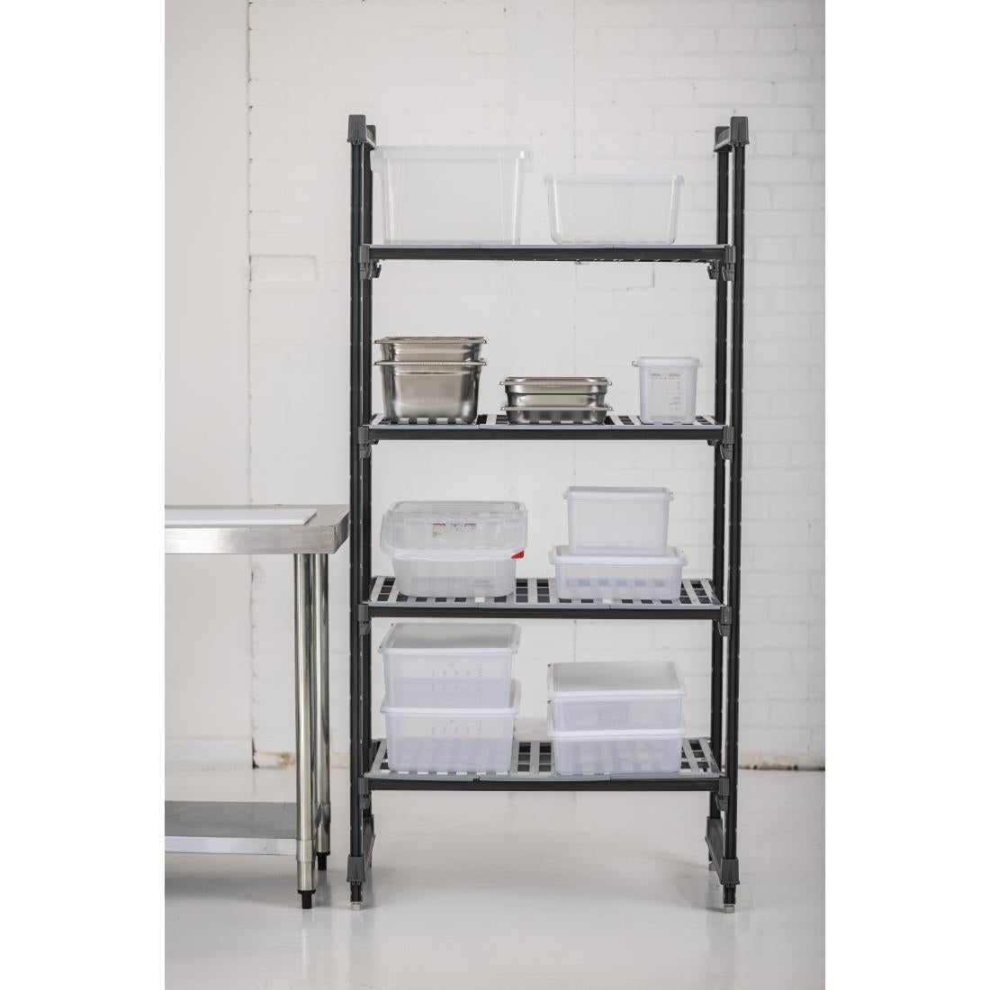 Cambro Camshelving Basics Plus 4 Tier Shelving Starter Unit - 1830x915x610mm • PAS-DM772