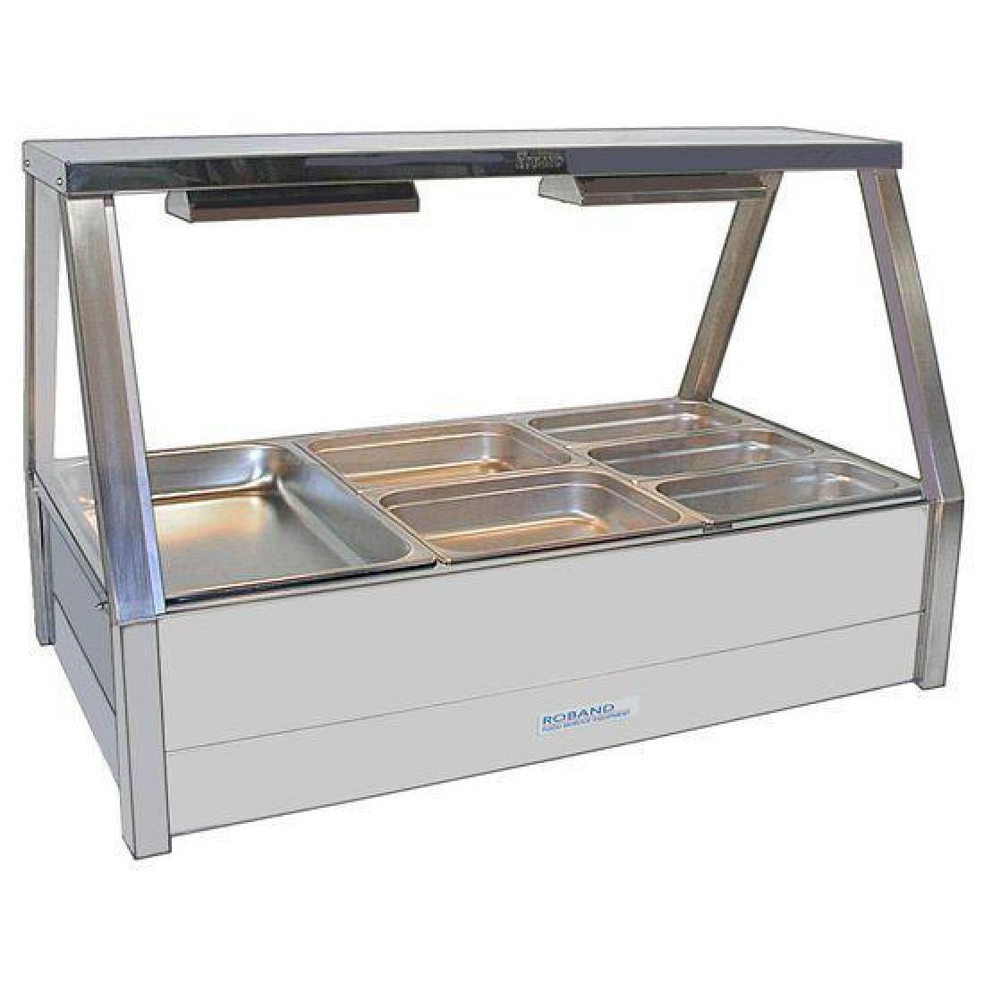 Roband E23RD Hot Food Display Bar For 3x 1/1 Pans With Roller Doors • PAS-DN427