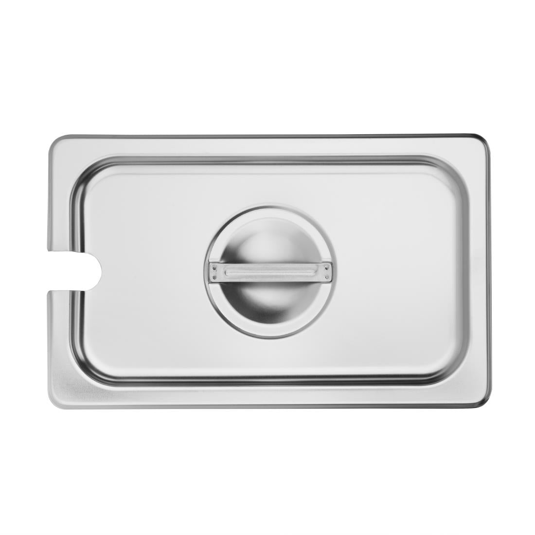 Vogue Stainless Steel GN Notched Lid - 1/4 • PAS-DP254