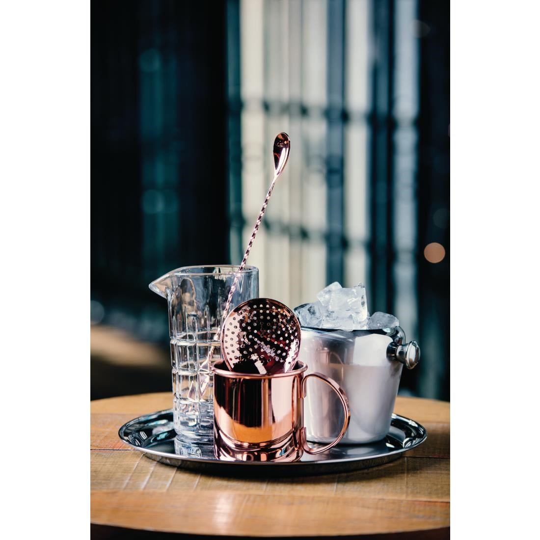 Olympia Cocktail Mixing Spoon Copper (270(L)x28(W)mm. Copper plated) • PAS-DR615