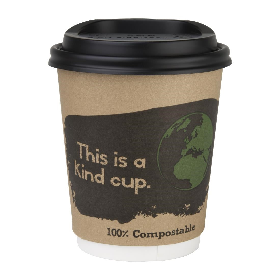Fiesta Compostable Lids for 225ml Hot Cups (50 Pack) (Pack Quantity: 50) • PAS-DS054