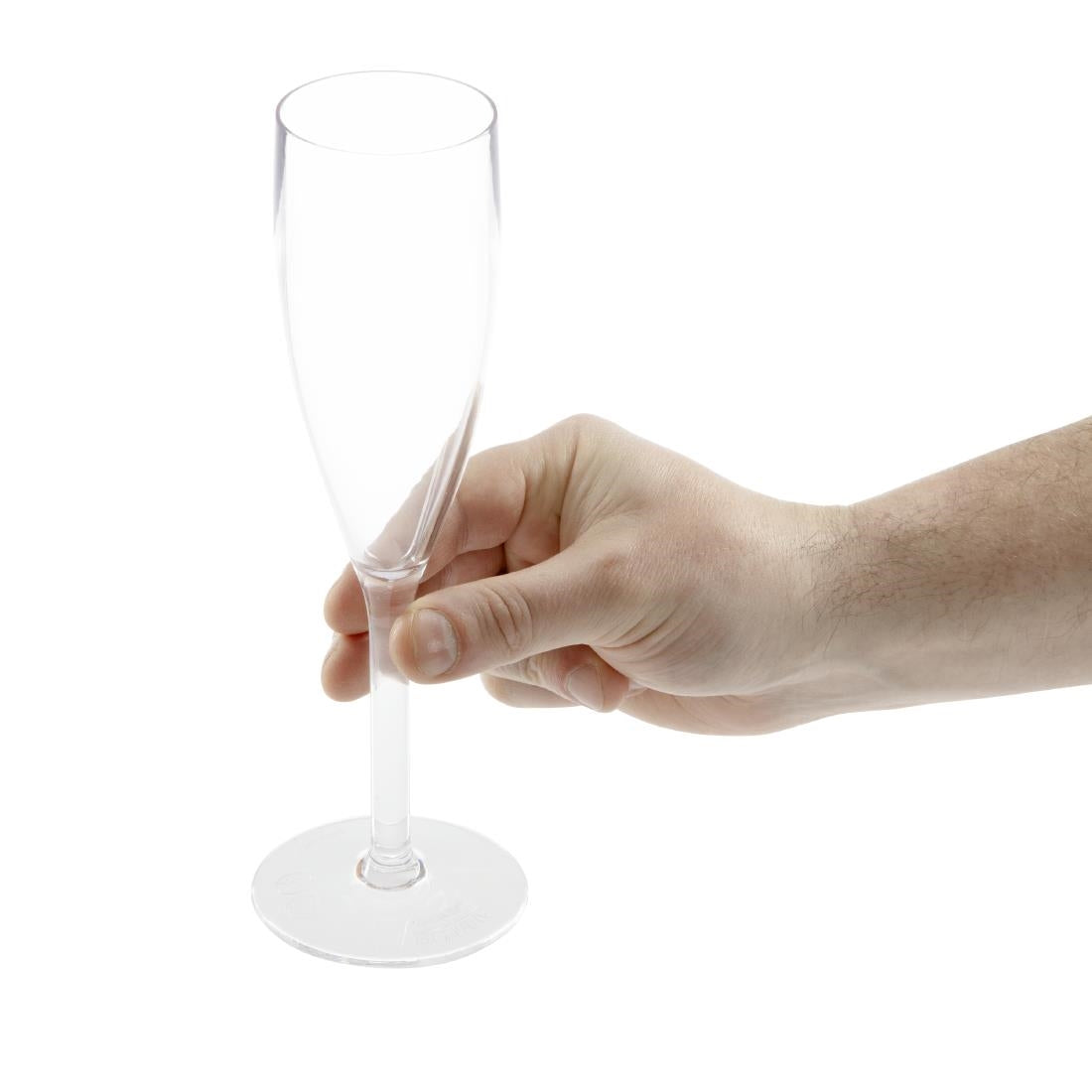 Olympia Kristallon Polycarbonate Champagne Flutes 210ml (12 Pack) • PAS-DS133