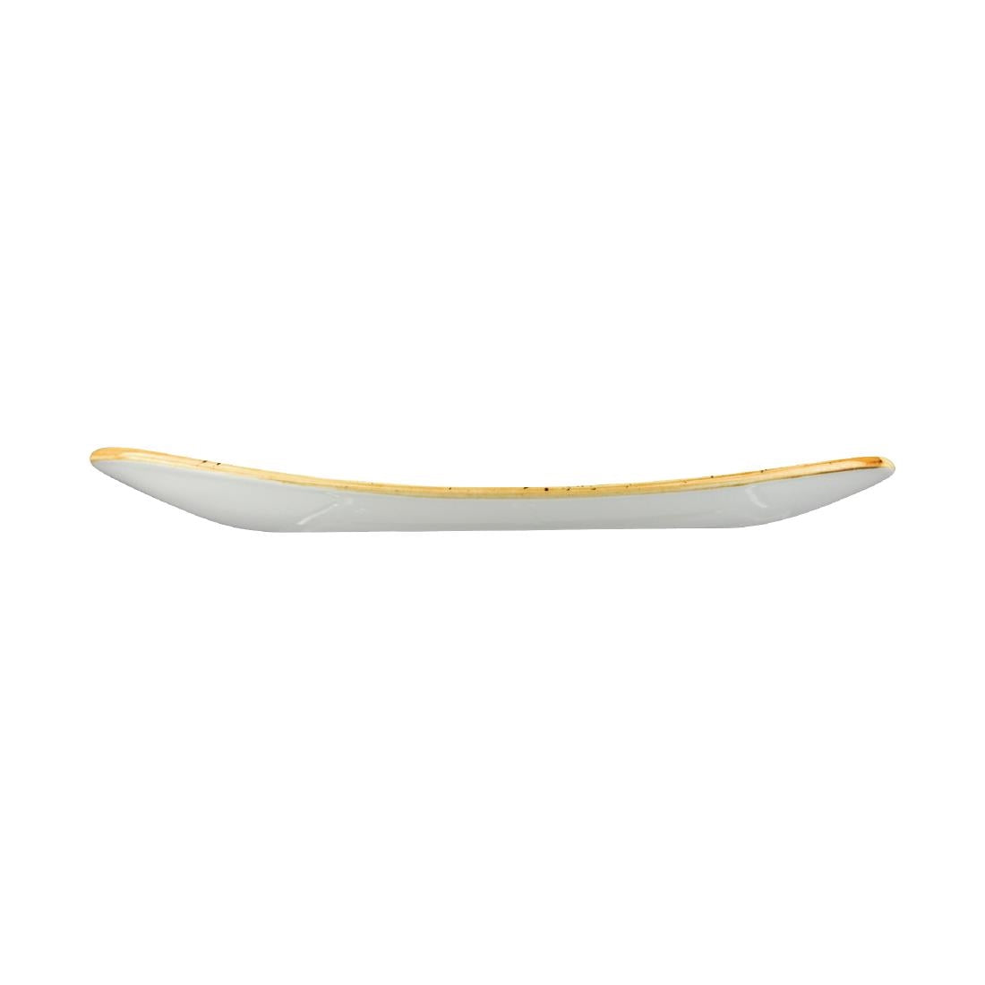 Churchill Stonecast Barley White Triangular Plate 229mm (229(W) x 229(D)mm / 9 x 9". Barley white. Pack Quantity: 12) • PAS-DT678