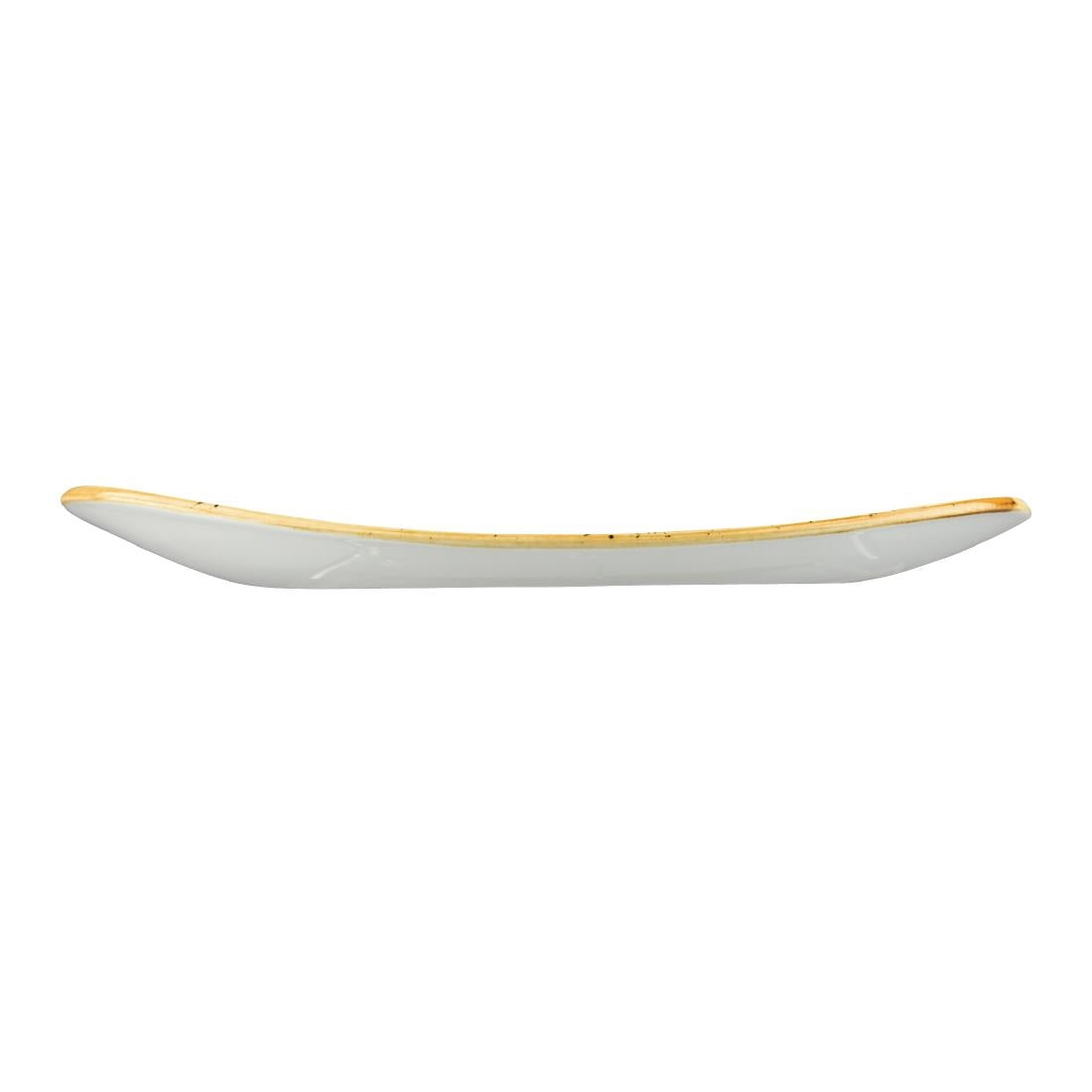 Churchill Stonecast Barley White Triangular Plate 265mm (265(W) x 265(D)mm / 10.5 x 10.5". Barley white. Pack Quantity: 12) • PAS-DT679