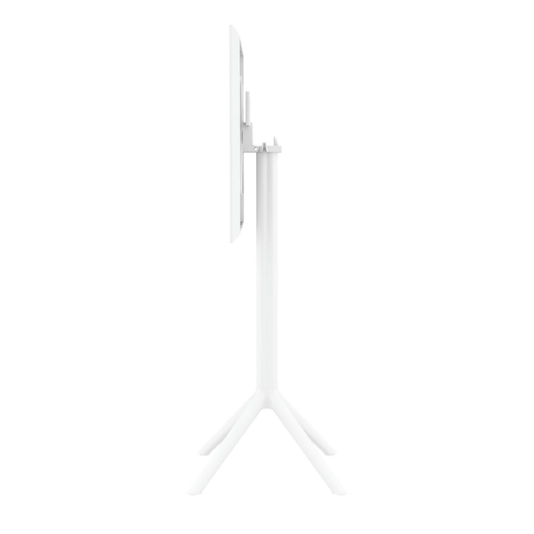 Siesta Sky Folding BAR Table 60 Square White • PAS-DU064