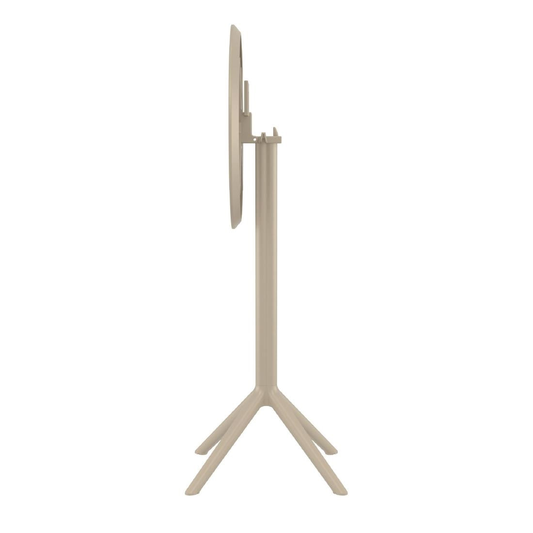 Siesta Sky Folding BAR Table 60 Round Taupe • PAS-DU068