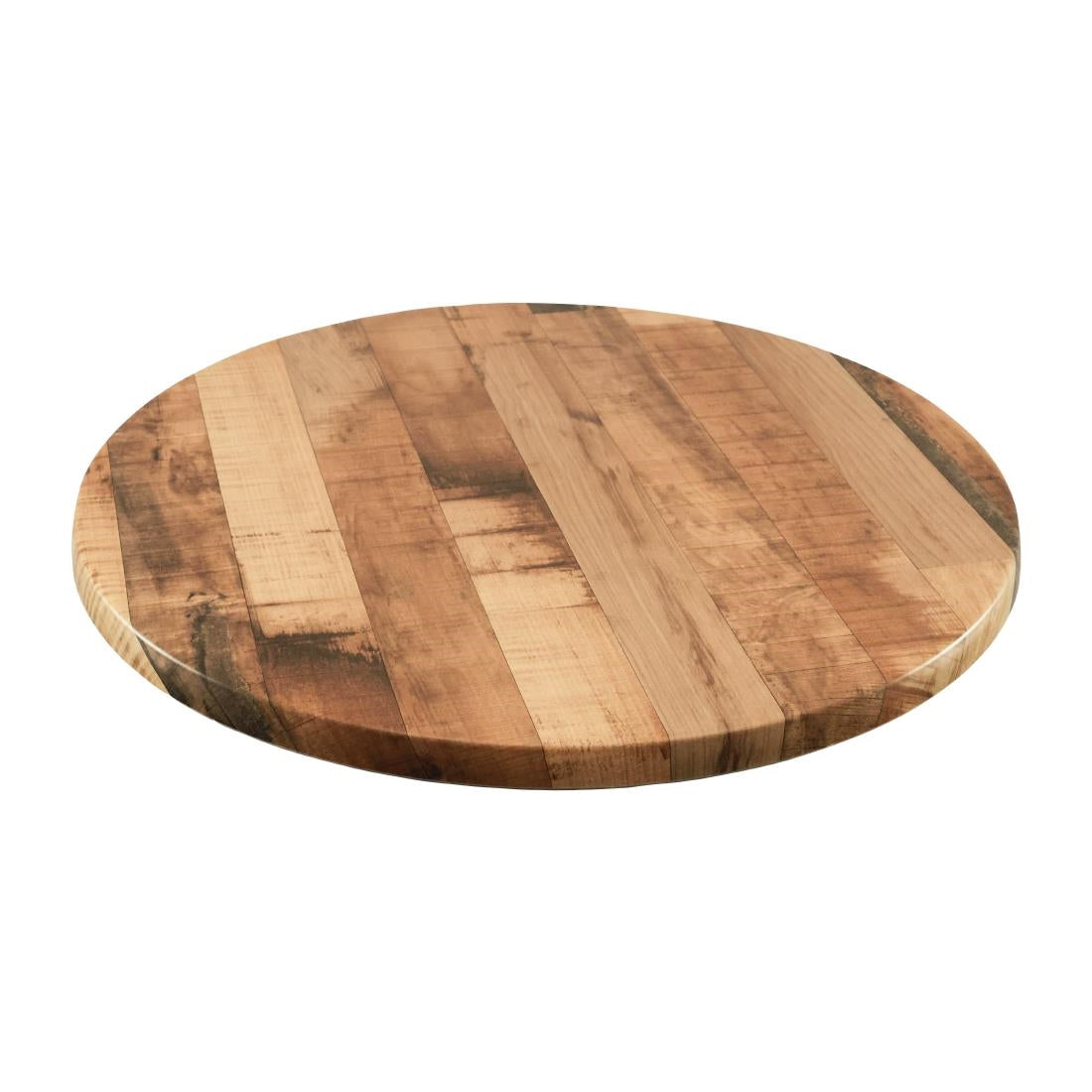 2 x Werzalit Rustic Kansas 700mm dia Duratop Tabletop by SM France • PAS-DU116