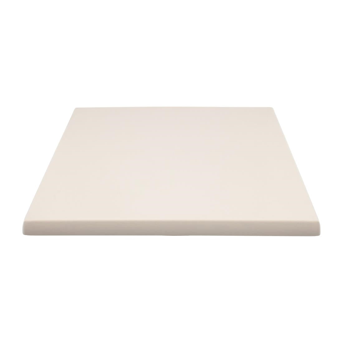 2 x Werzalit White 700mm Square Duratop Tabletop by SM France • PAS-DU129