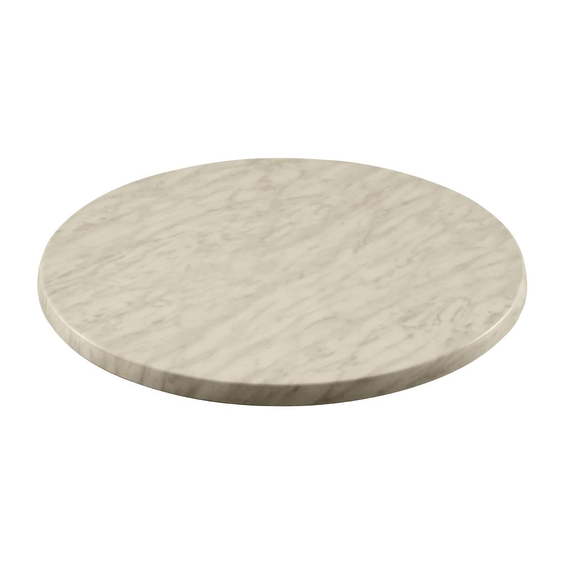 2 x Furnlink Werzalit Marble 800mm dia Duratop Tabletop by SM France • PAS-DU135