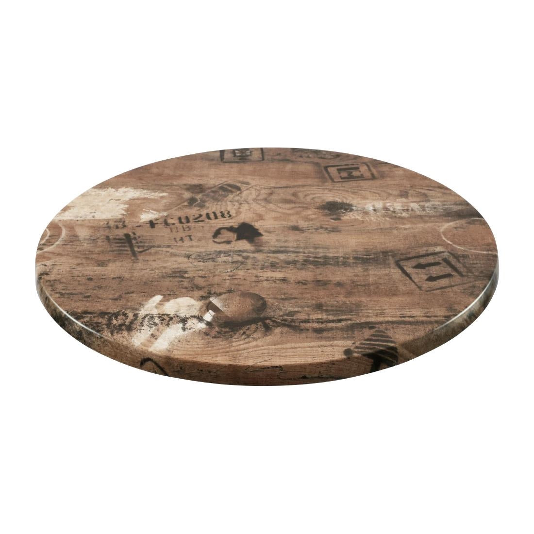 2 x Werzalit 800mm dia Duratop Tabletop by SM France • PAS-DU141