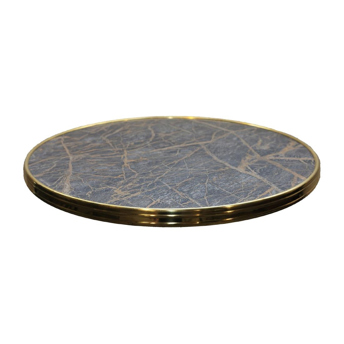 2 x Werzalit Sienna 600mm dia Bristro Duratop Tabletop by SM France • PAS-DU154