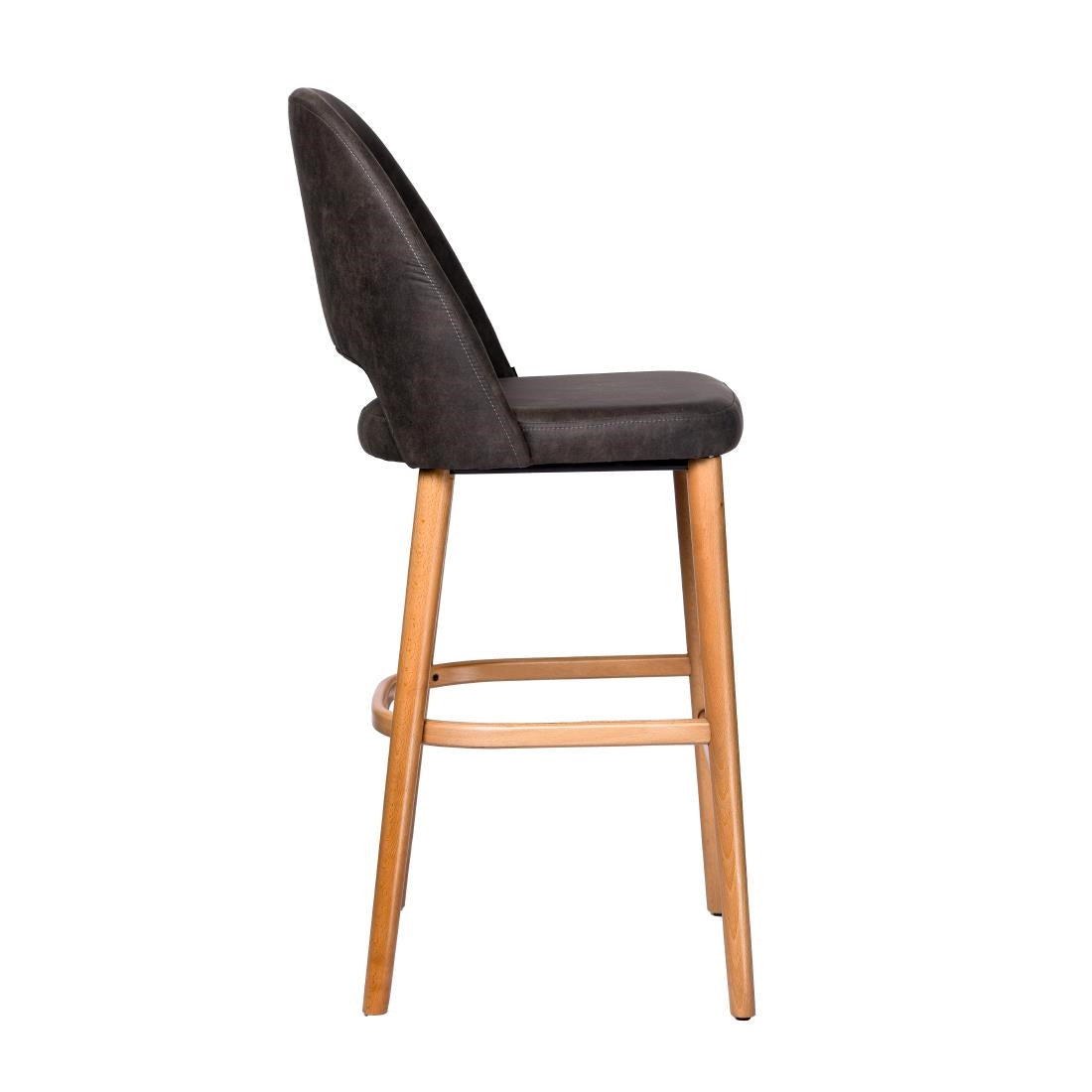 Furnlink Durafurn Semifreddo Stool Charcoal (2 Pack) • PAS-DU205