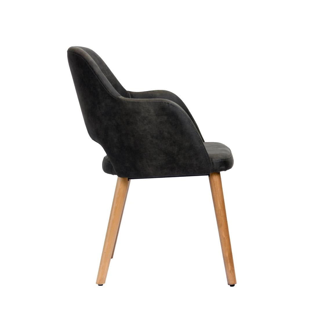 Furnlink Durafurn Sorbet Chair Charcoal (2 Pack) • PAS-DU227
