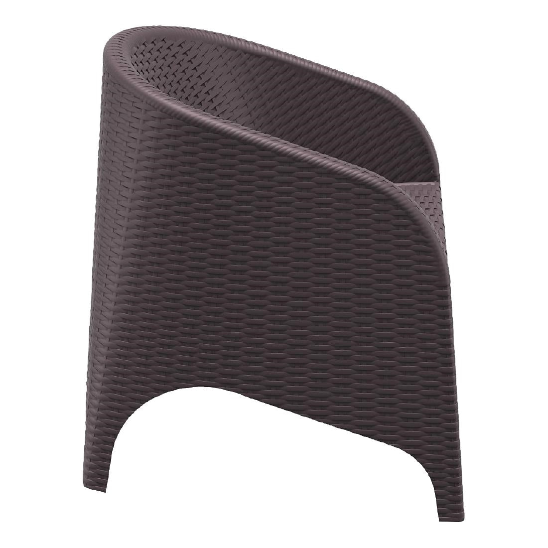 Siesta Aruba Armchair Chocolate (2 Pack) • PAS-DU252