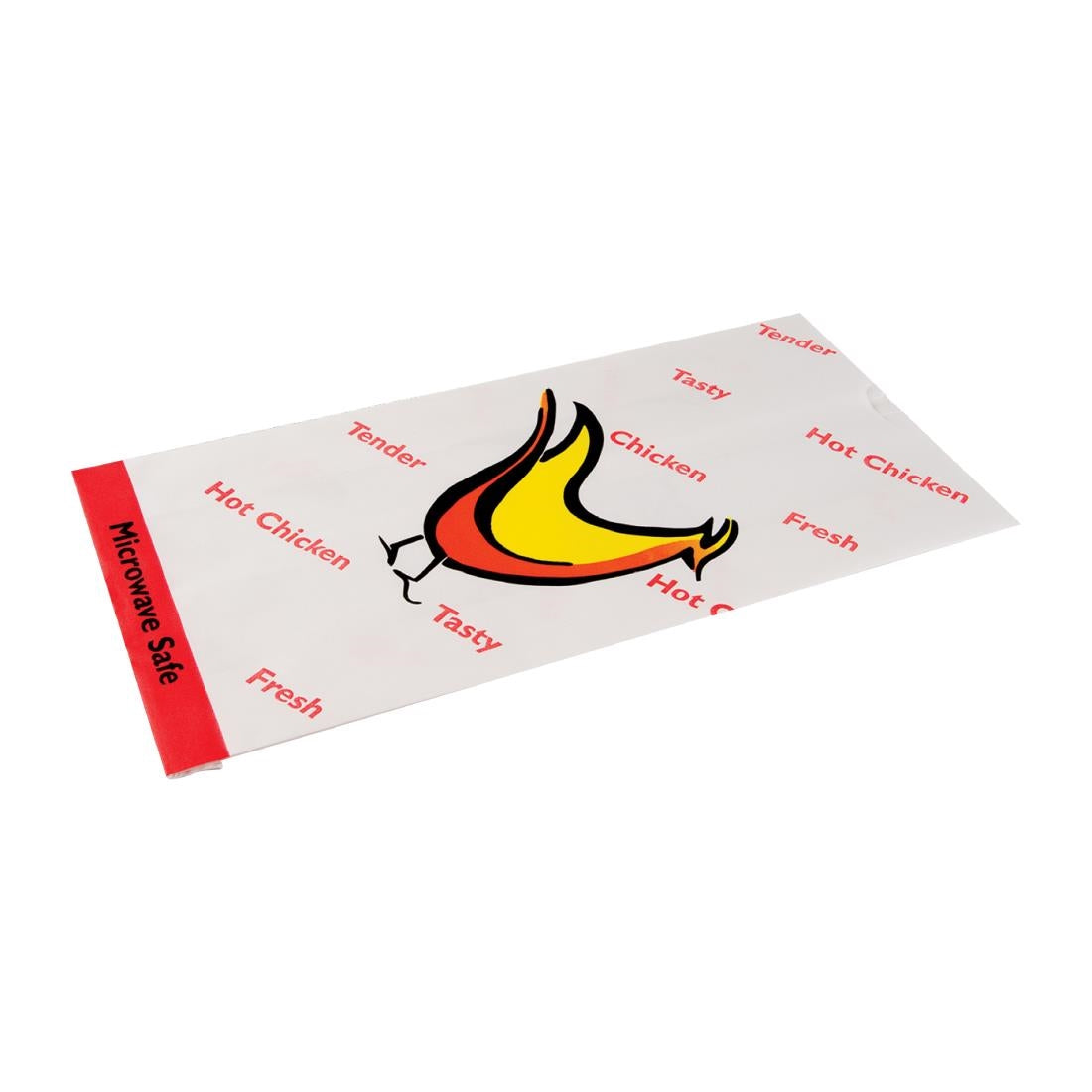 Detpak hot chicken tasty tender Chicken Bag (Poly-Lined Pack) (500 Pack) (340 x 167 x 77mm / 13x6x3" | Pack of 500) • PAS-DU275