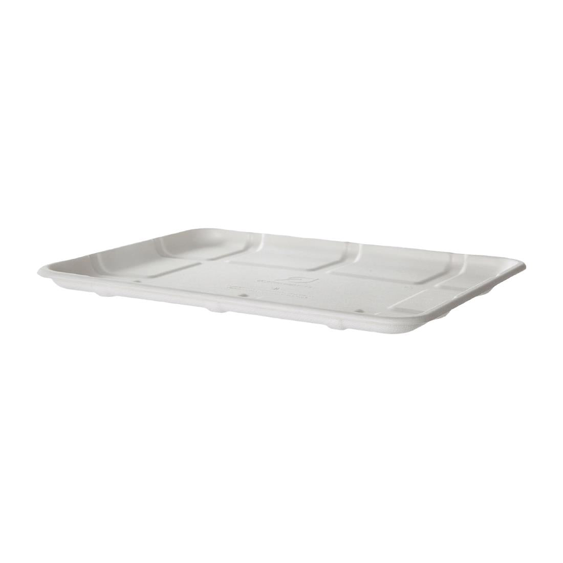 Detpak Sugarcane Meat & Produce Tray White - 267x216x14mm (300 Pack) (267 x 216 x 14mm / 10x8x0.5" | Pack of 300) • PAS-DU319