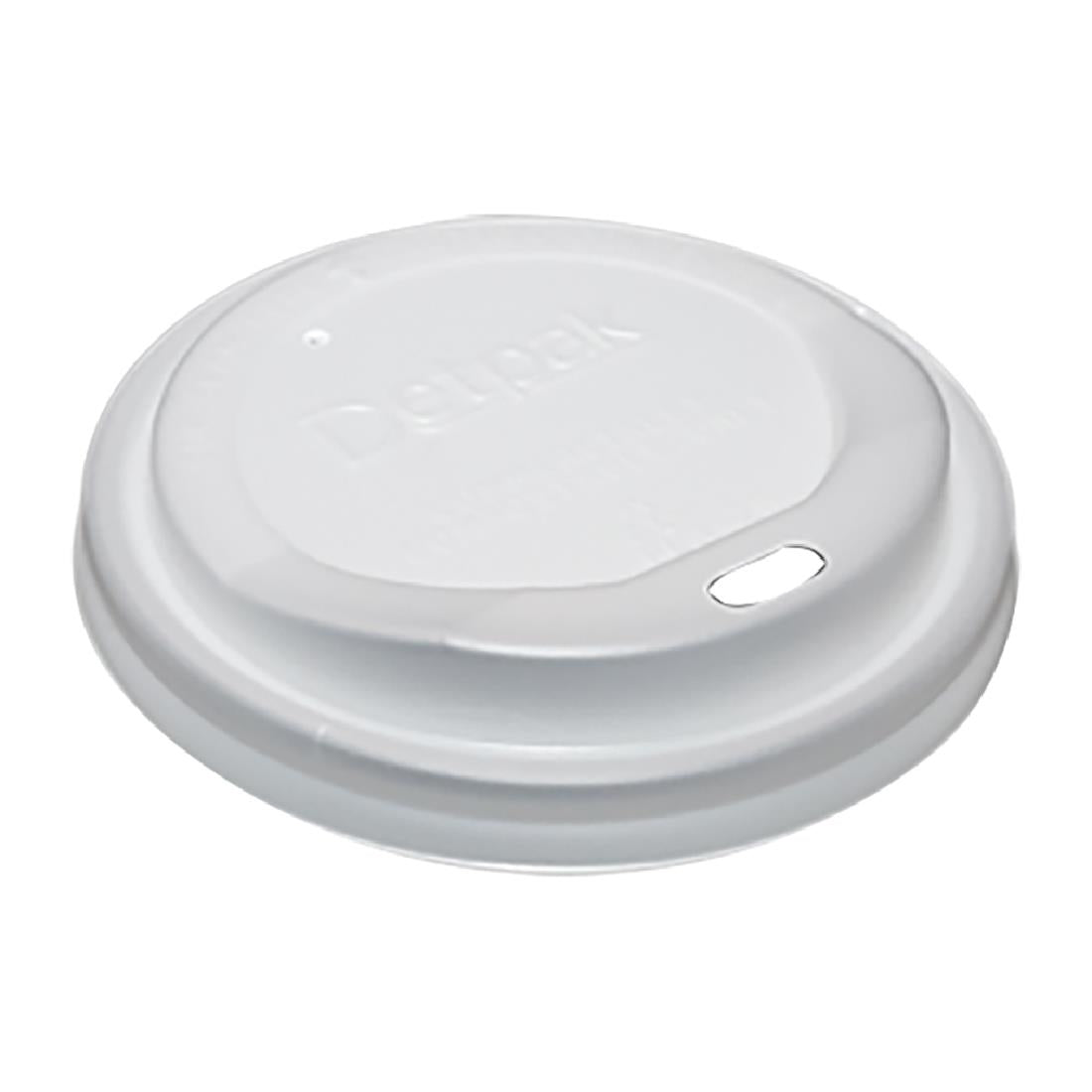 Detpak CPLA Hot Cup Lid White - 80mm (1000 Pack) • PAS-DU500