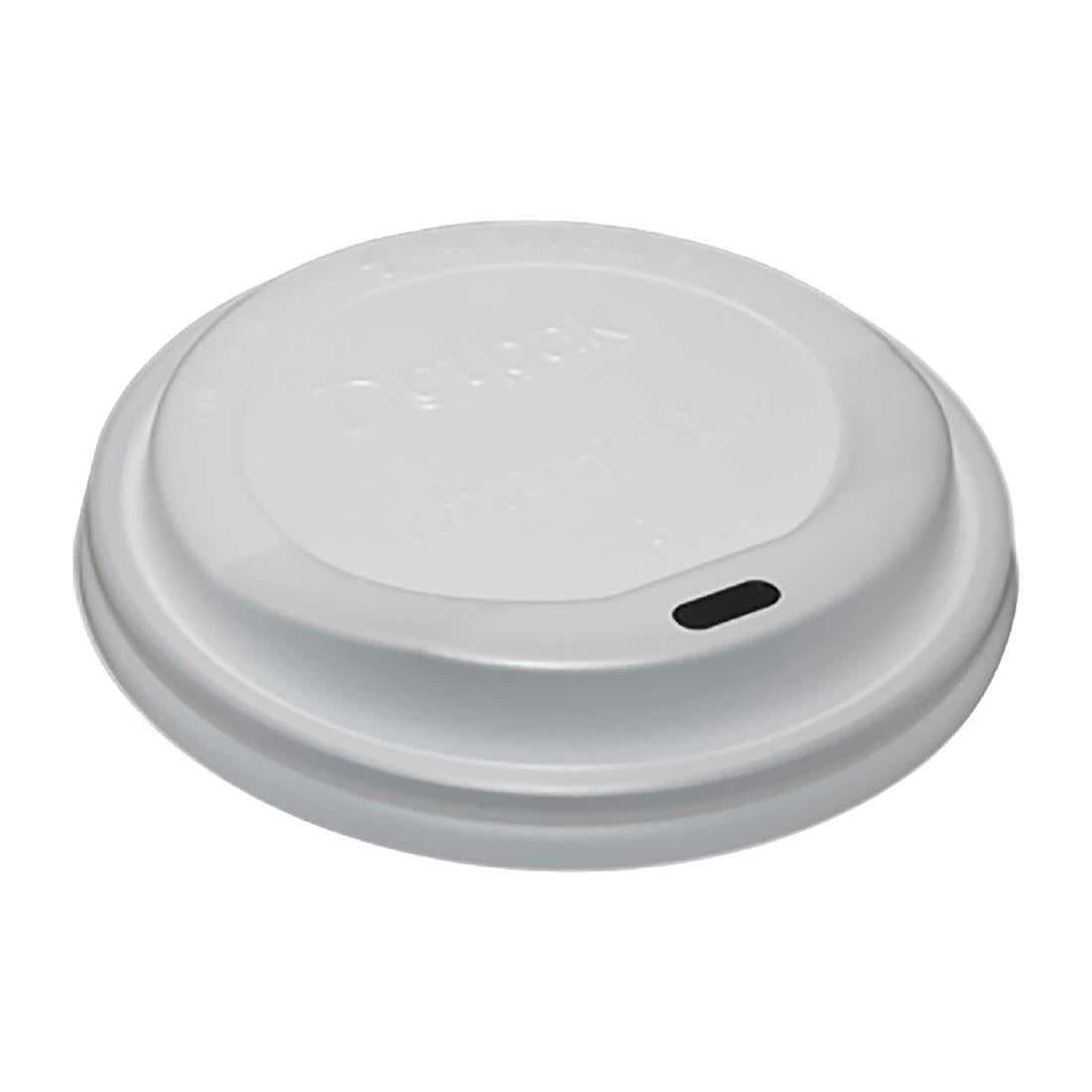 Detpak CPLA Hot Cup Lid White 90mm(1000 Pack) • PAS-DU501