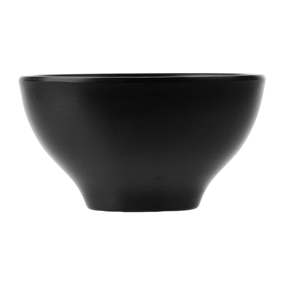 Coucou Dual Colour Round Bowl 110mm - Brown & Black (24 Pack) (Colour: Brown & Black | Pack of 24 | 110mm / 4.3" | Melamine material) • PAS-DU561