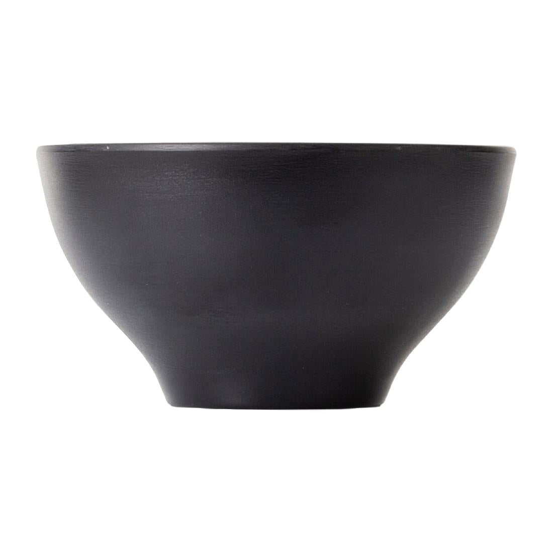 Coucou Dual Colour Round Bowl 110mm - White & Black (24 Pack) (Colour: White & Black | Pack of 24 | 110mm / 4.3" | Melamine material) • PAS-DU564