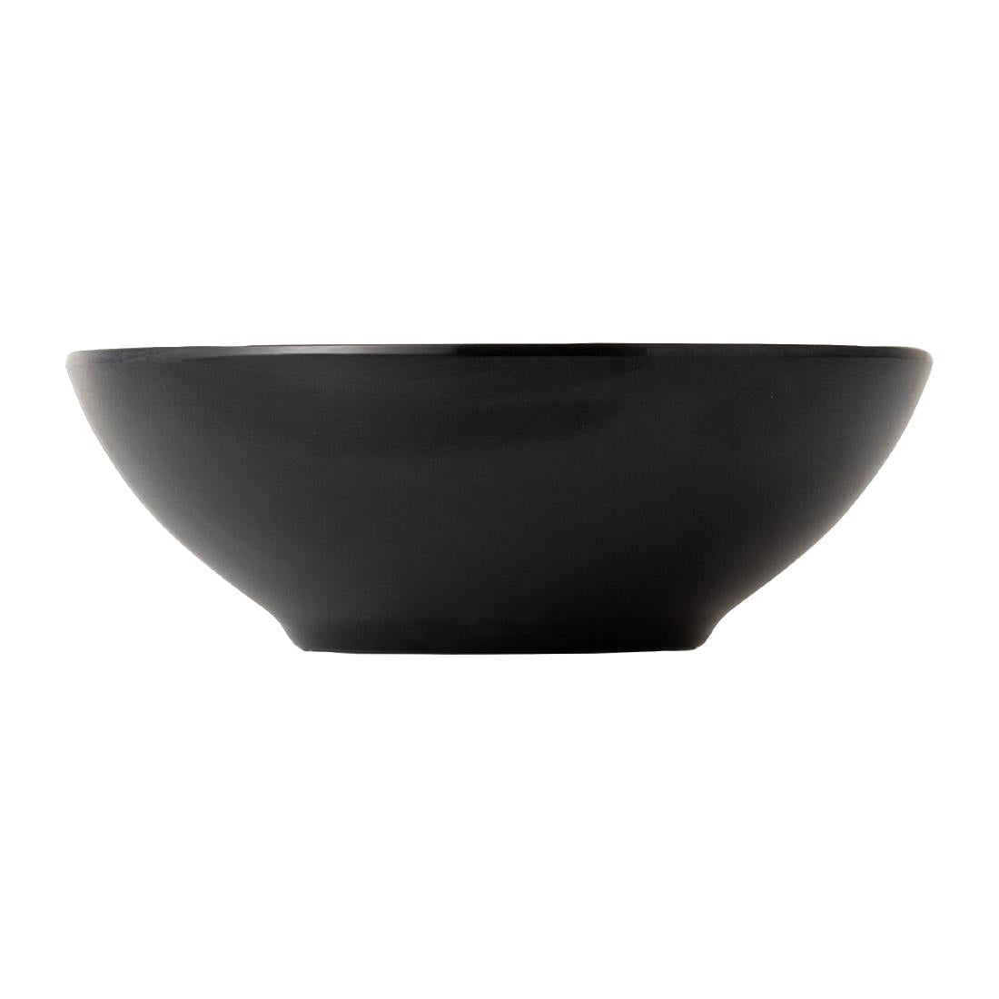 Coucou Dual Colour Round Bowl 187mm - White & Black (12 Pack) (Colour: White & Black | Pack of 12 | 187mm / 7.3" | Melamine material) • PAS-DU574