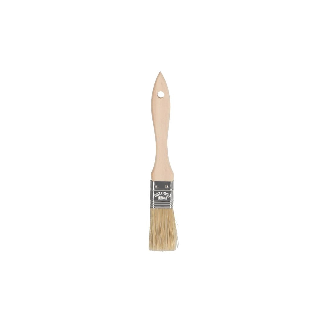 Chef Inox Pastry Brush Natural Bristles With Wood Handle - 25mm • PAS-DU724