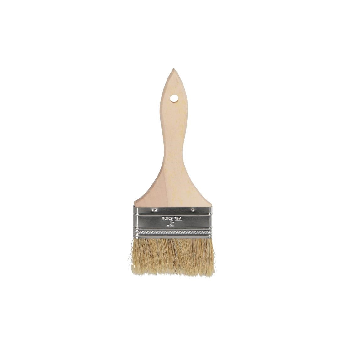 Chef Inox Pastry Brush Natural Bristles With Wood Handle - 75mm • PAS-DU728