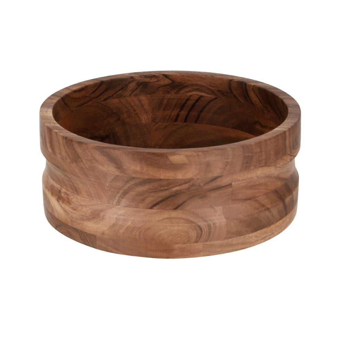 Chef Inox Serve Round Bowl With Straight Sides Acacia - 275x110mm (275x110mm / 10x4.3") • PAS-DU738