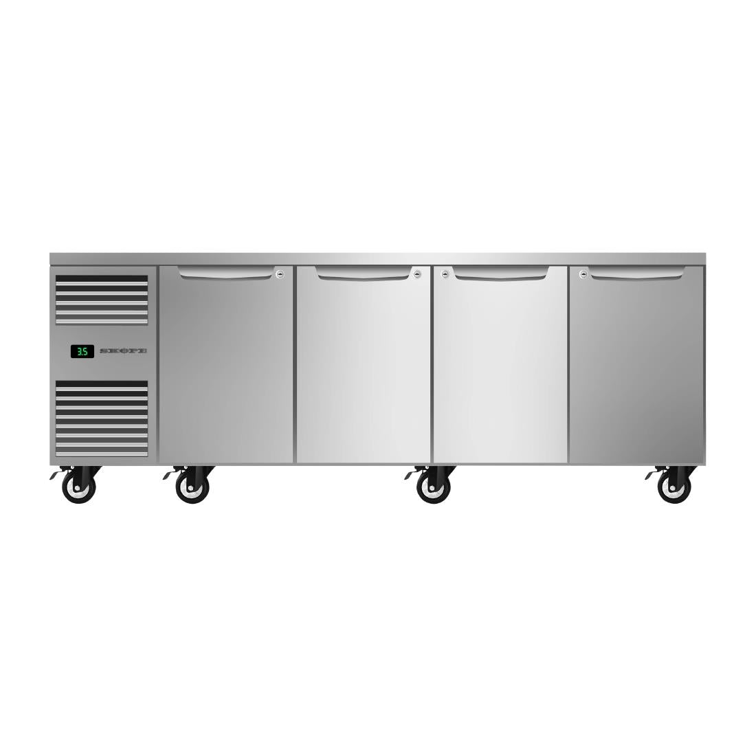 SKOPE ProSpec Four Solid Door Underbench GN 1/1 Left Hand Fridge • PAS-DU778
