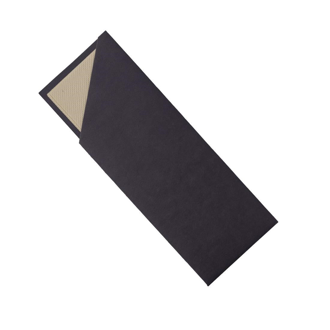 EcoSafe Cutlery Pouch with 2ply Bamboo Napkin - Blue (500 Pack) (Size: 205(L) x 75(W)mm / 8x2.9" | 100% compostable) • PAS-DU858