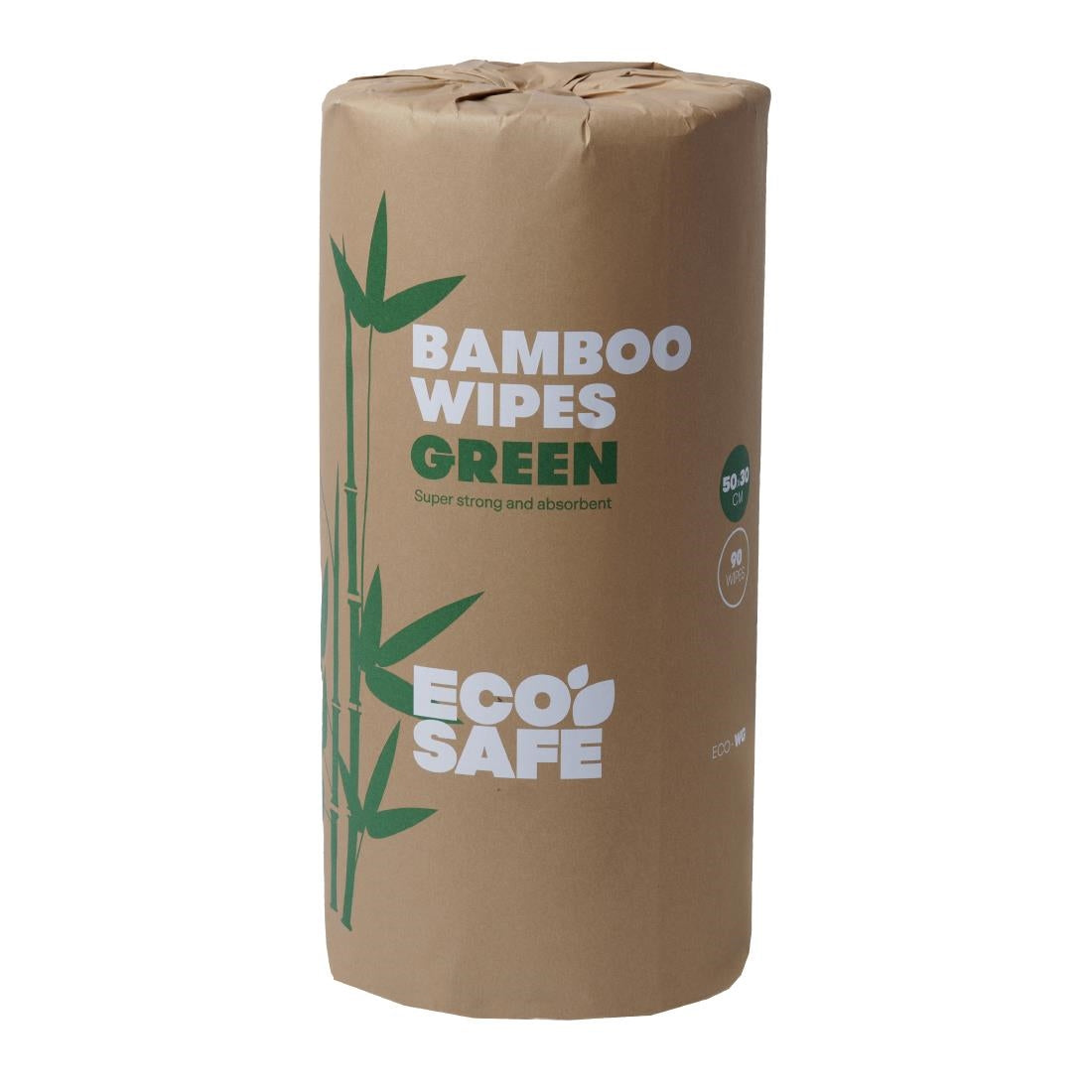 EcoSafe Bamboo Wipes 500mm x 300mm - 45m/ 90 Wipes/Roll - Green (500mm x 300mm / 19.6x11.8" | 45m/90 Wipes/Roll | Green) • PAS-DU865