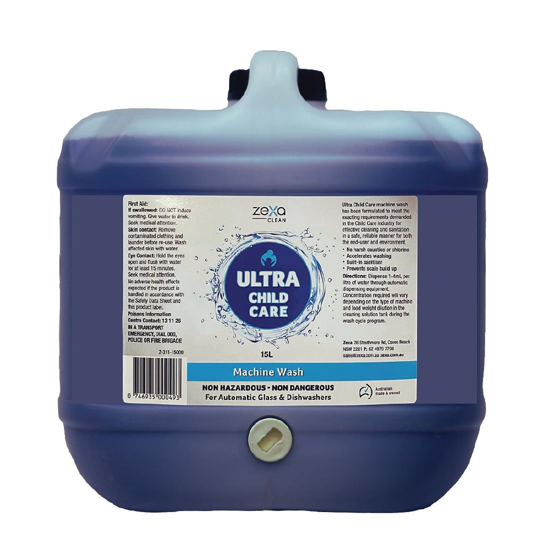 Zexa Ultra Child Care Machine Wash - 15Ltr • PAS-DU878