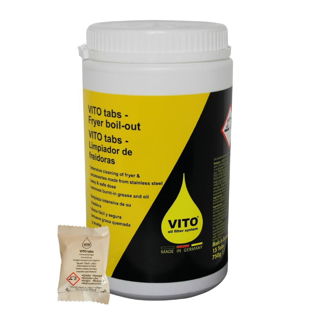 VITO Fryer Boil-Out Tabs (15 Tabs Pack) • PAS-DU887