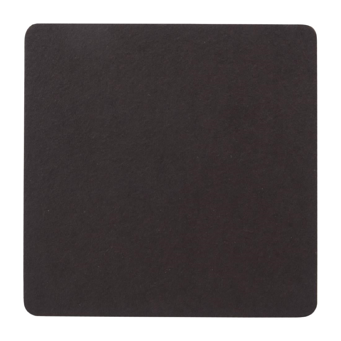 Wobbly Boot Drink Coaster - Plain Black Square (250 Pack) (Size: 95 x 95mm | Colour: Black | Pack of 250) • PAS-DU903