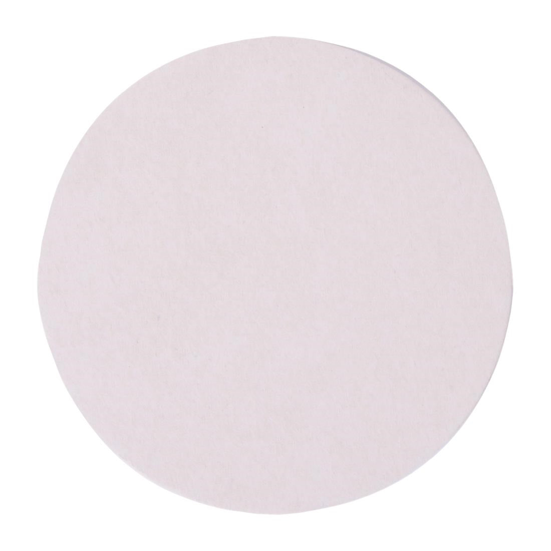 Wobbly Boot Drink Coaster - Plain White Round (250 Pack) (Size: 95mm Ø | Colour: White | Pack of 250) • PAS-DU904