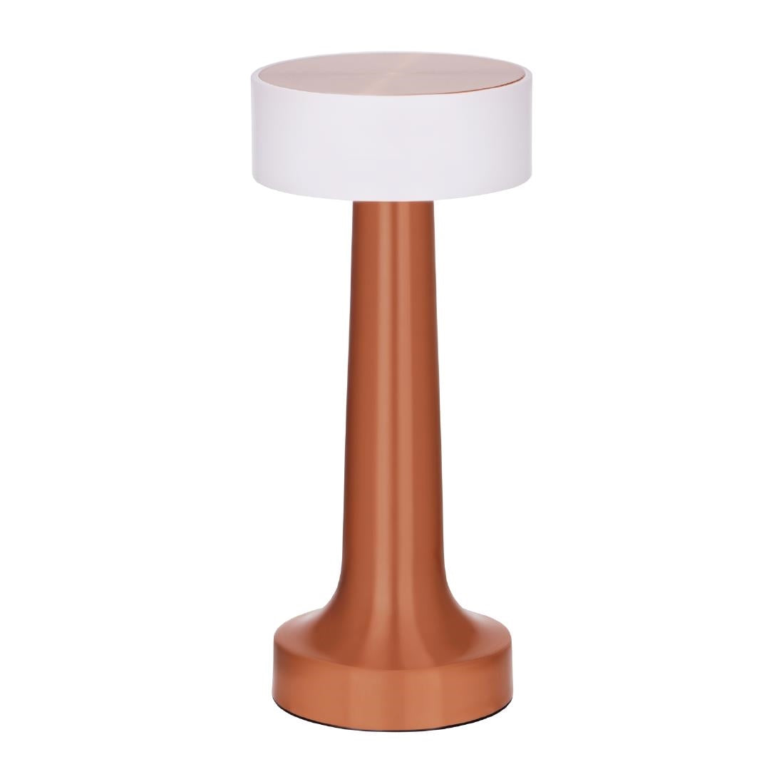 Tablekraft Aura Cordless LED Table Lamp - Copper 90x205mm (Height: 205mm | Pack Quantity: 1 | Colour: Copper) • PAS-DU958