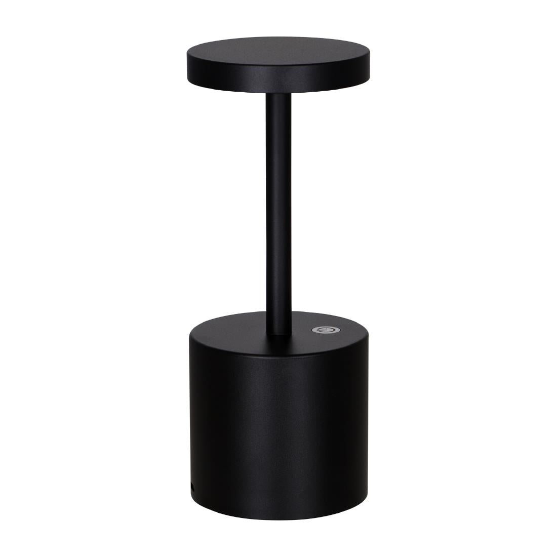 Tablekraft Charlotte Cordless LED Table Lamp -Black - 80x200mm (Height: 200mm | Pack Quantity: 1 | Colour: Black) • PAS-DU961