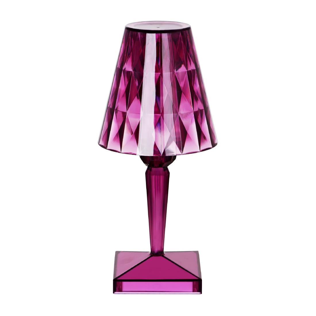 Tablekraft Crystal Cordless LED Table Lamp - Purple - 120x260mm (Height: 200mm | Pack Quantity: 1 | Colour: Purple) • PAS-DU962
