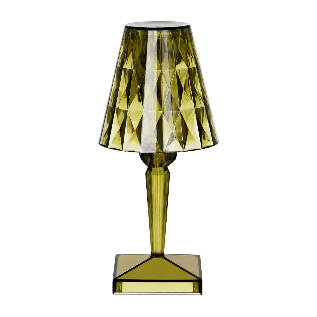 Tablekraft Crystal Cordless LED Table Lamp - Green - 120x260mm (Height: 200mm | Pack Quantity: 1 | Colour: Green) • PAS-DU963
