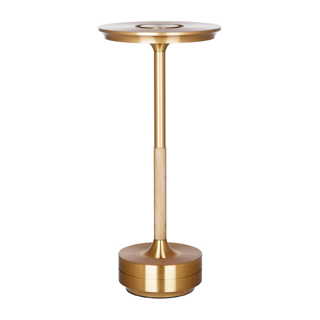 Tablekraft Stella Cordless LED Table Lamp - Brass - 130x275mm (Height: 275mm | Pack Quantity: 1 | Colour: Brass) • PAS-DU965