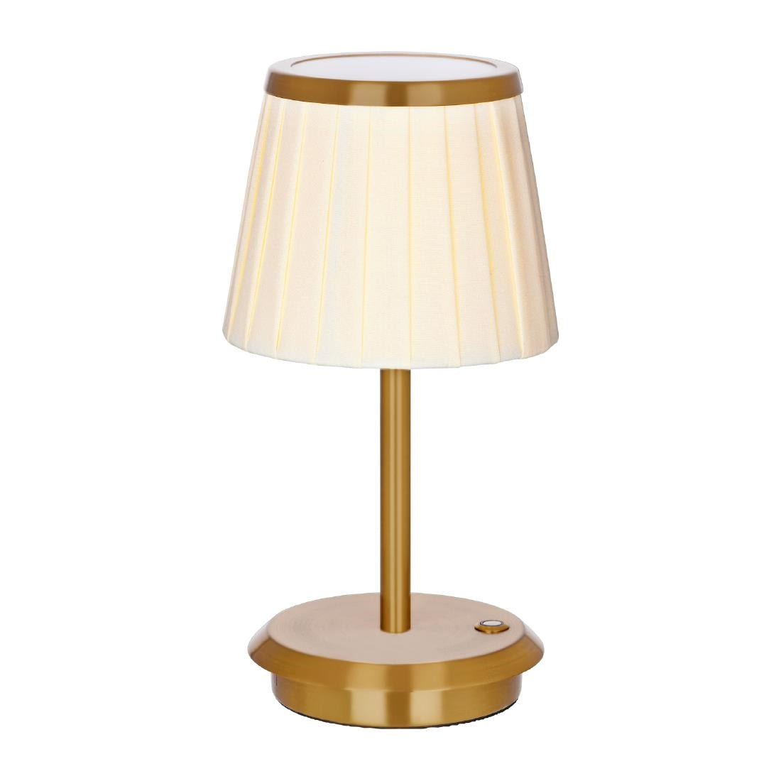 Tablekraft Adelaide Cordless LED Table Lamp - Brass - 135x200mm (Height: 200mm | Pack Quantity: 1 | Colour: Brass) • PAS-DU969