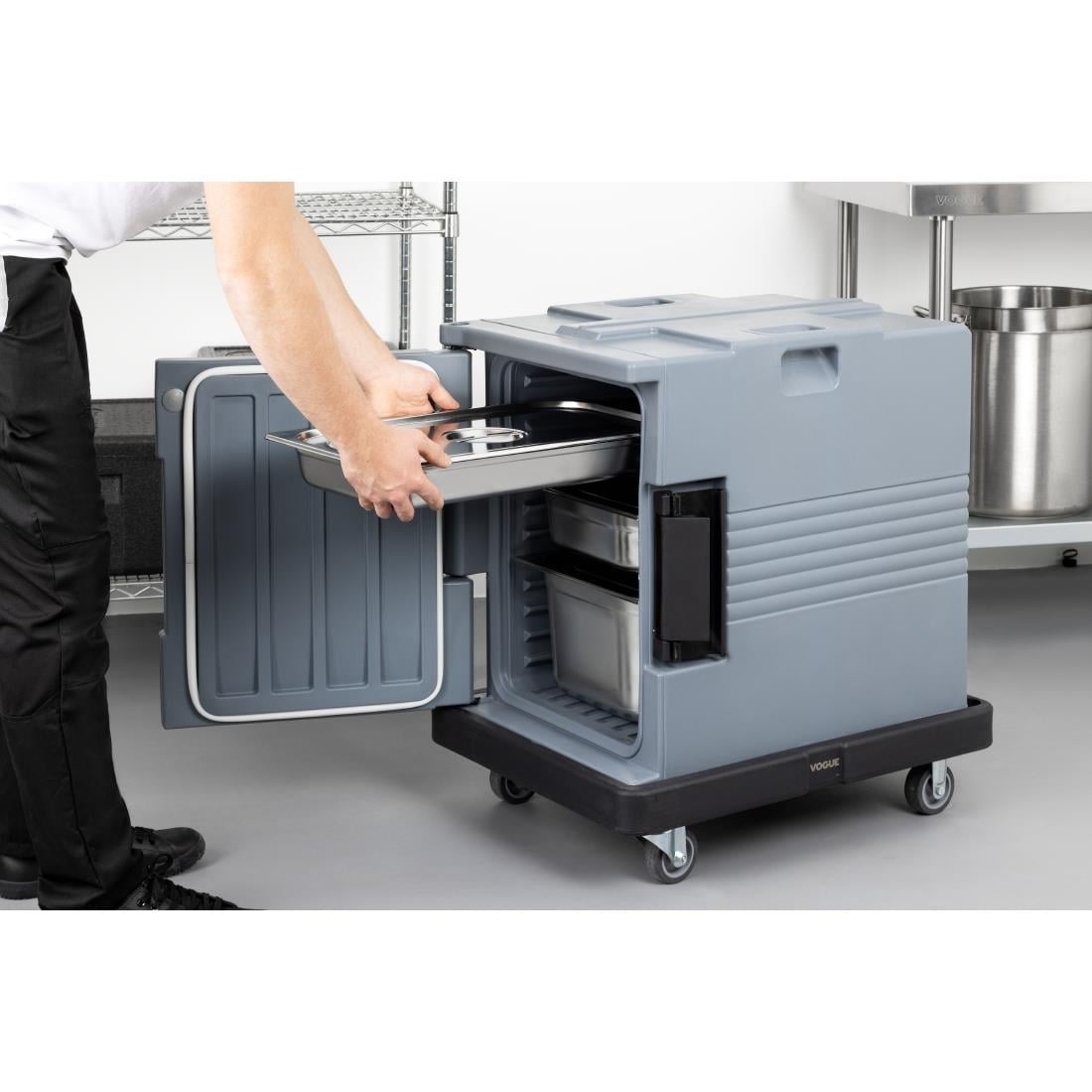 Vogue Thermal Box Carrying Trolley Black (For DX993 Thermal Box) • PAS-DX994