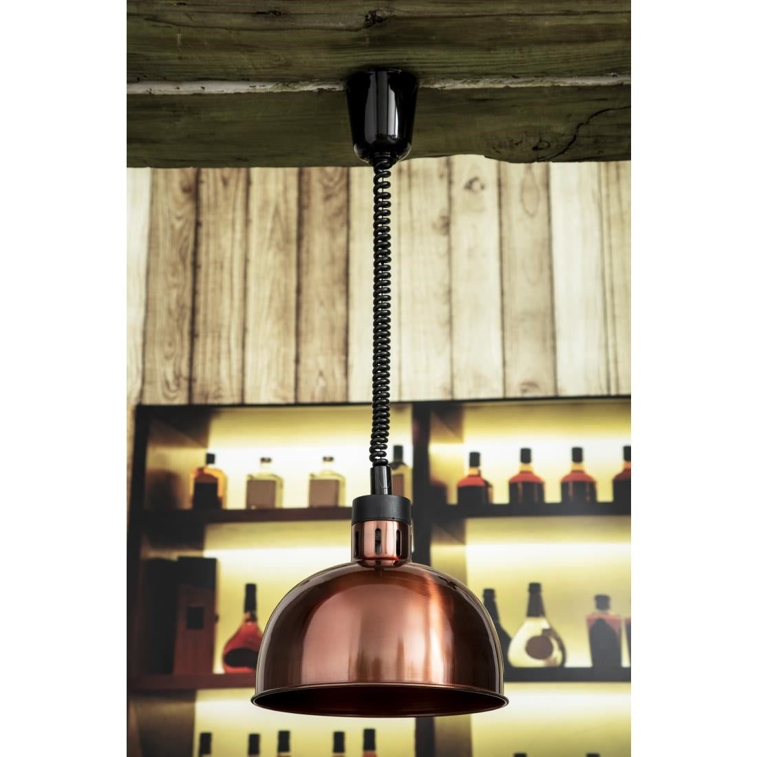 Apuro Retractable Dome Heat Shade Copper Finish • PAS-DY460-A