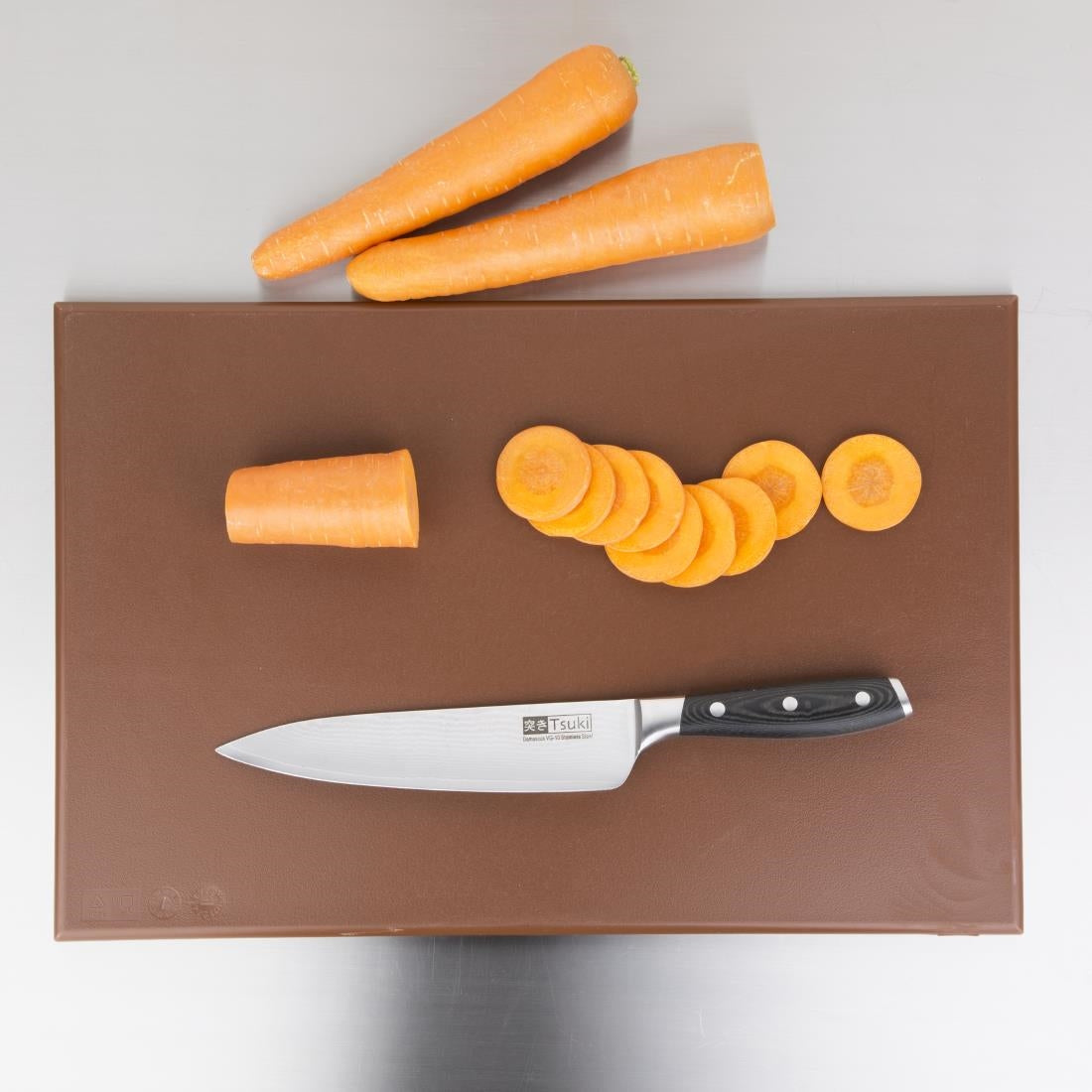 Hygiplas Antibacterial High Density Chopping Board Brown - 455x305x12mm • PAS-F160