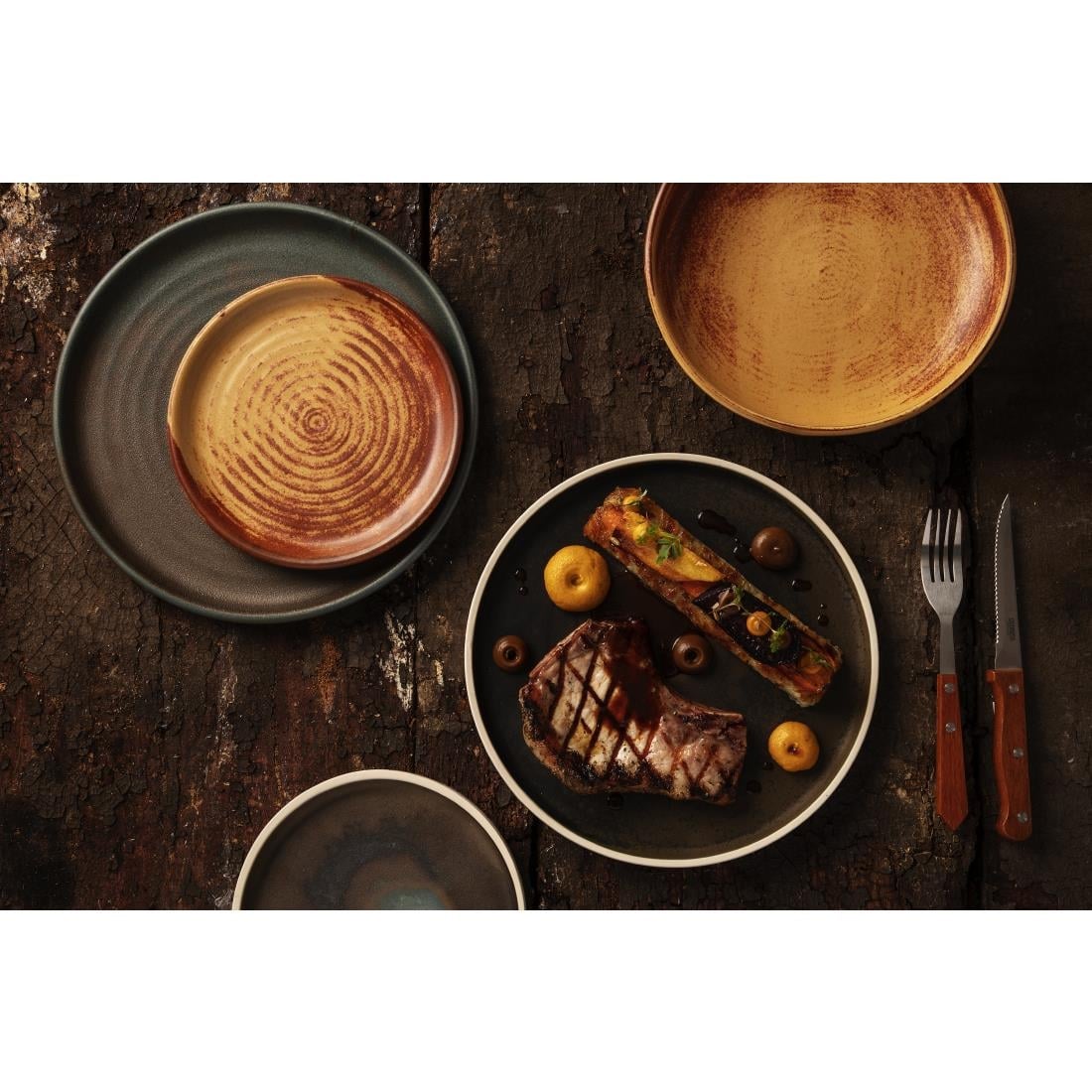 Olympia Canvas Coupe Bowl Sienna Rust 230mm (6 Pack) (Pack of 6) • PAS-FA313