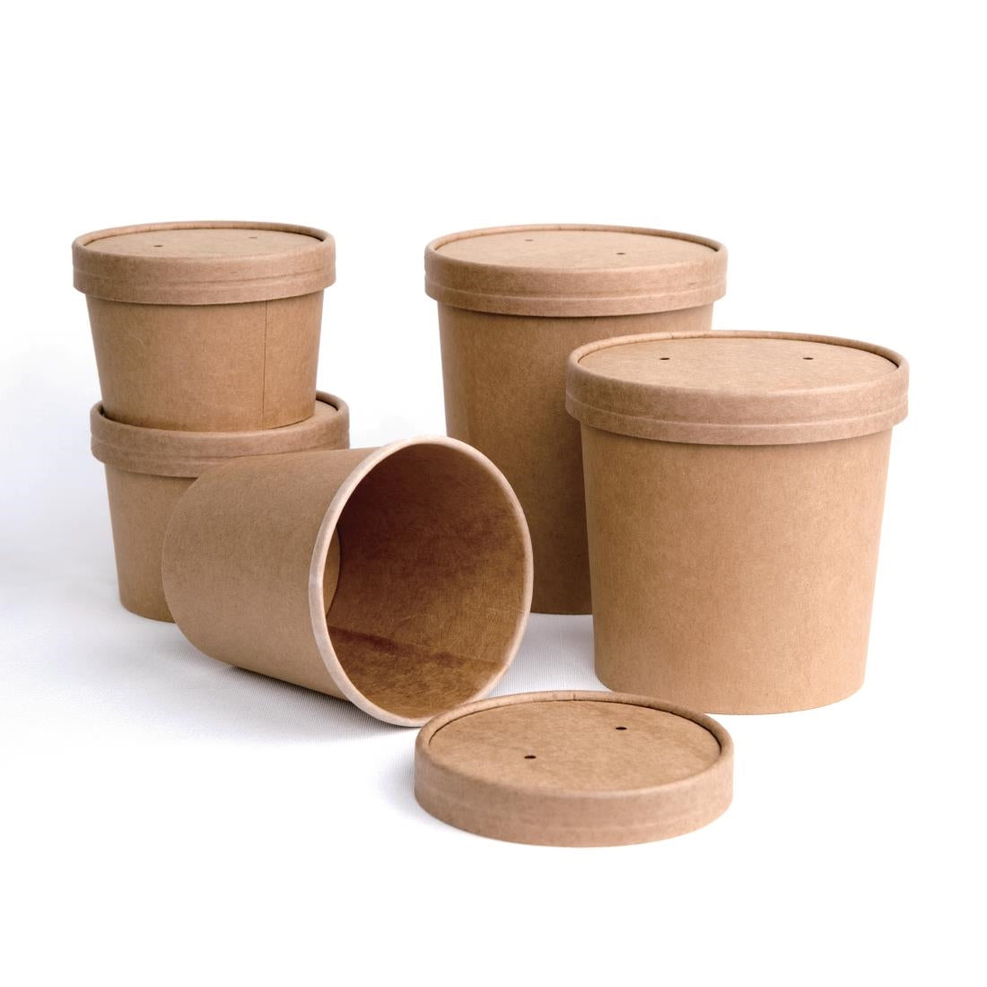 "Fiesta Compostable Soup Containers 98mm 230ml / 8oz (500 Pack)" • PAS-FB160