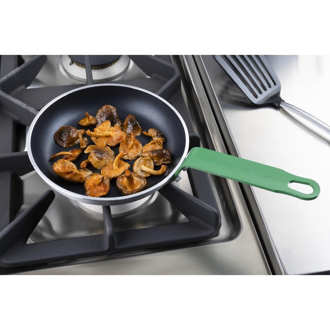 Hygiplas Aluminium Non-stick Teflon Platinum Plus Frying Pan Green Handle 20cm • PAS-HT961