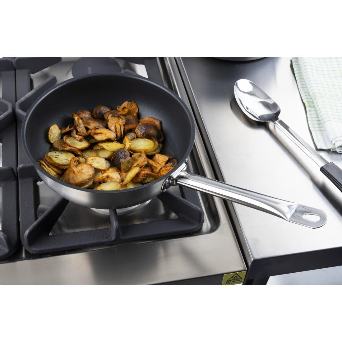 Vogue Stainless Steel Non-Stick Teflon Platinum Plus Sauté Pan 240mm • PAS-FC099